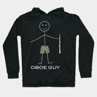 Funny Mens Oboe Design Hoodie